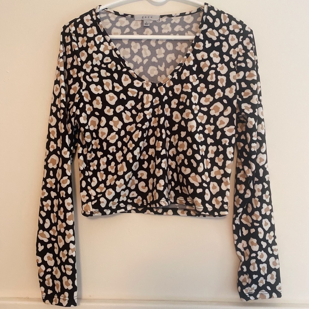 Cheetah crop top